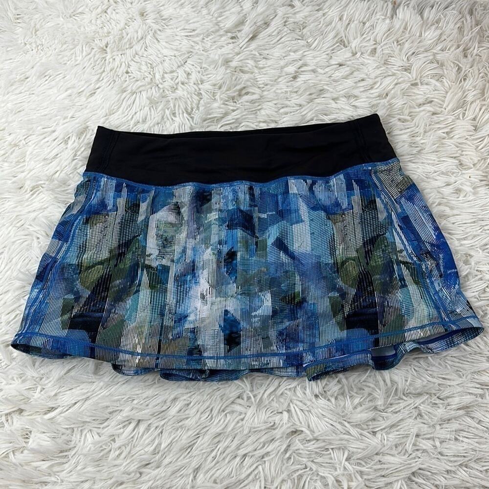 Lululemon Pace Rival Skirt (Regular) *No Panels Sun Dazed Multi Blue / Super Dar